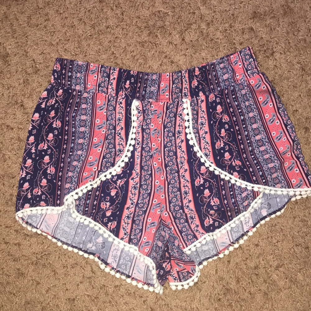 cute summery floral shorts